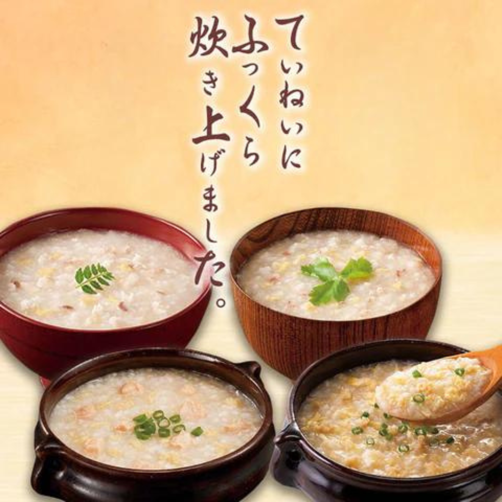 100% Japanese Koshihikari Rice Seafood Porridge Bundle (2 Salmon and 2 Scallops)