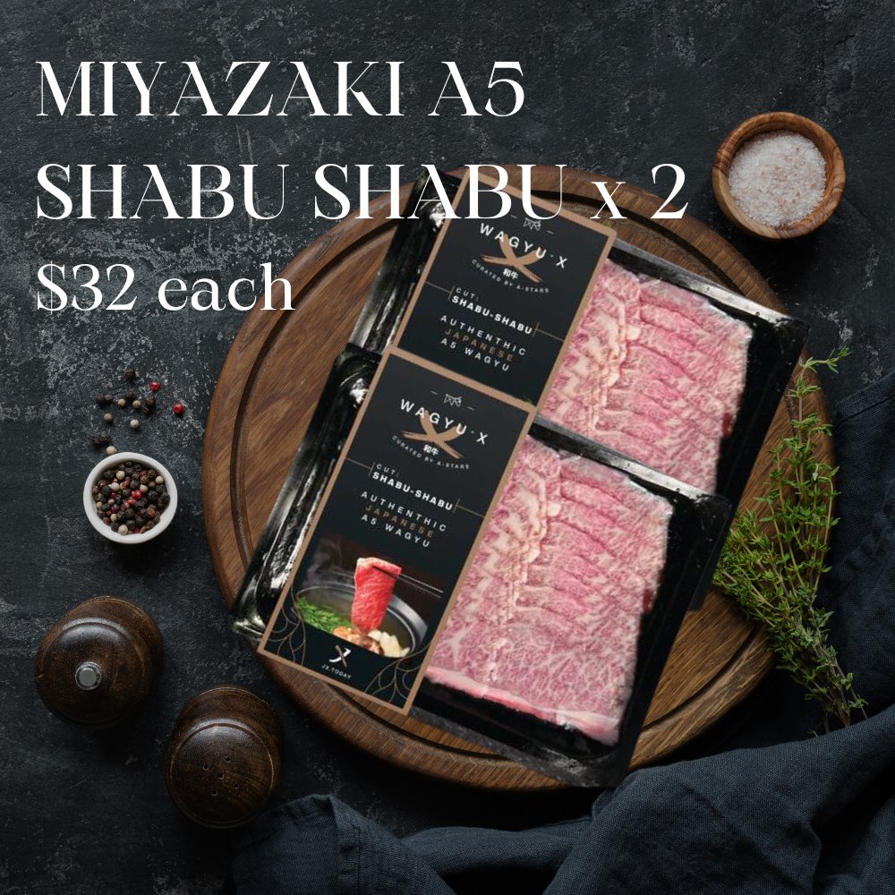 WAGYU-X | x2 SHABUSHABU しゃぶしゃぶ (200g) - MIYAZAKI