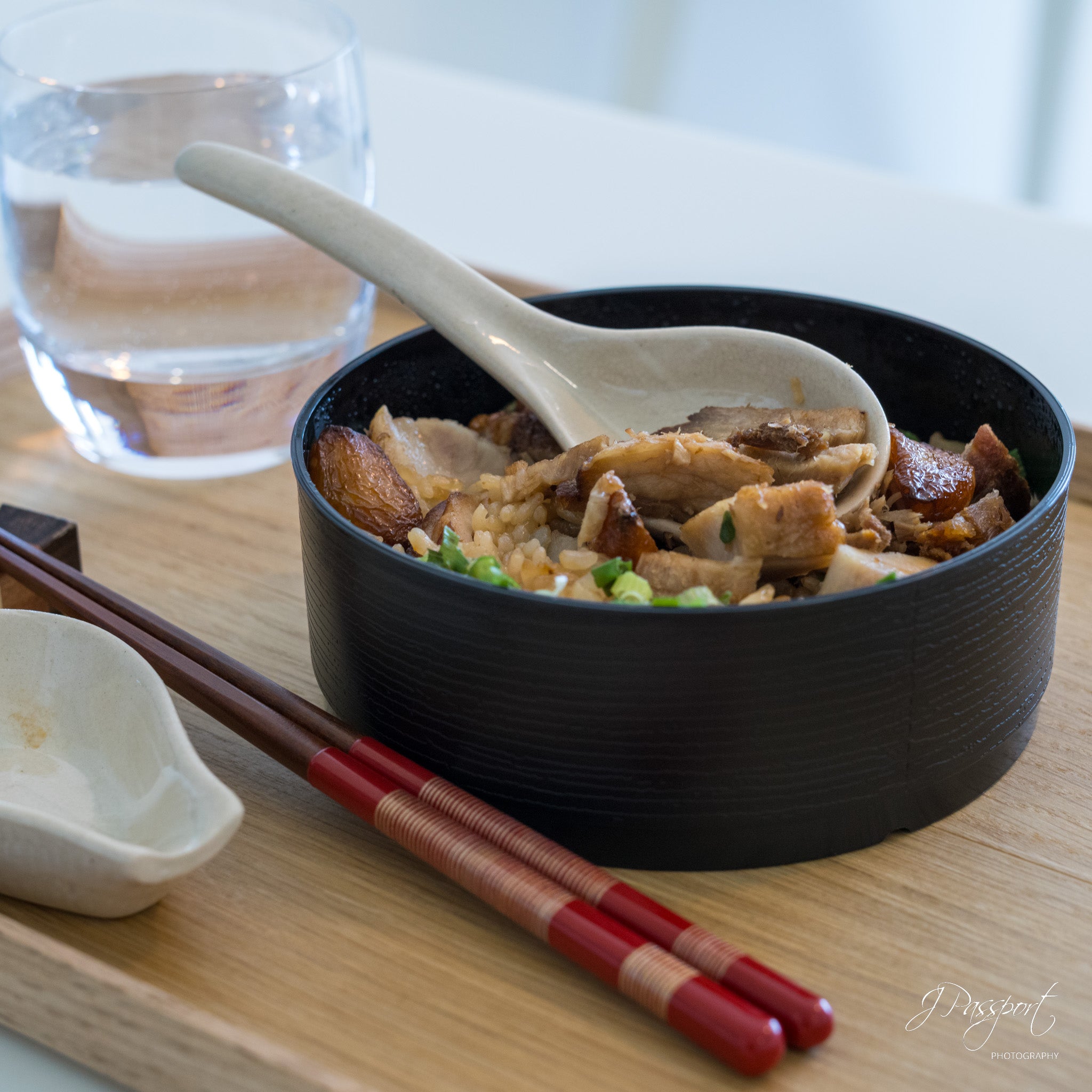 PORK CHASHU & FRIED GARLIC DONABE RICE