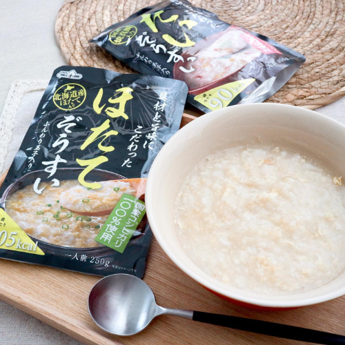 100% Japanese Koshihikari Rice Seafood Porridge Bundle (2 Salmon and 2 Scallops)