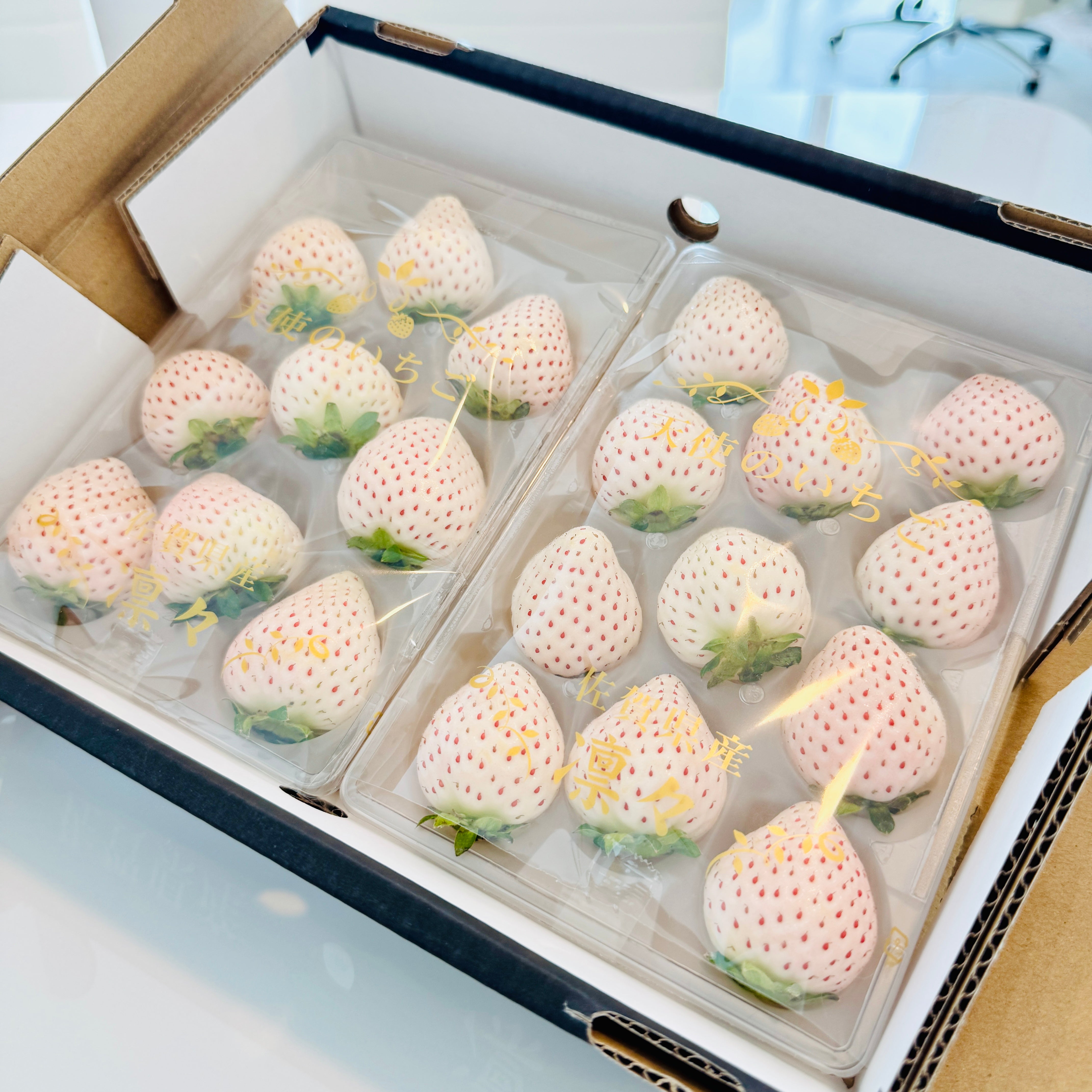 [Pre-Order] Japanese White Strawberry　/ 0.5 kg, 2 packs