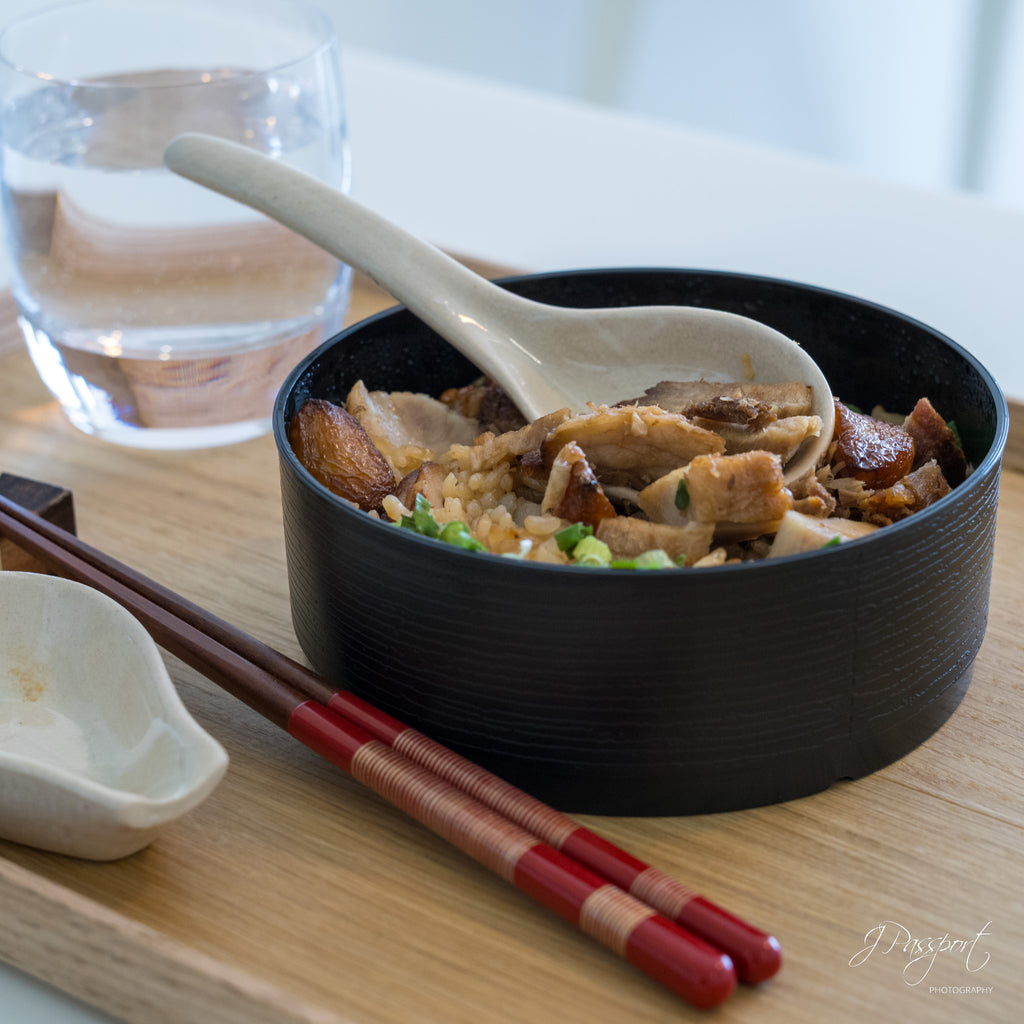 PORK CHASHU & FRIED GARLIC DONABE RICE