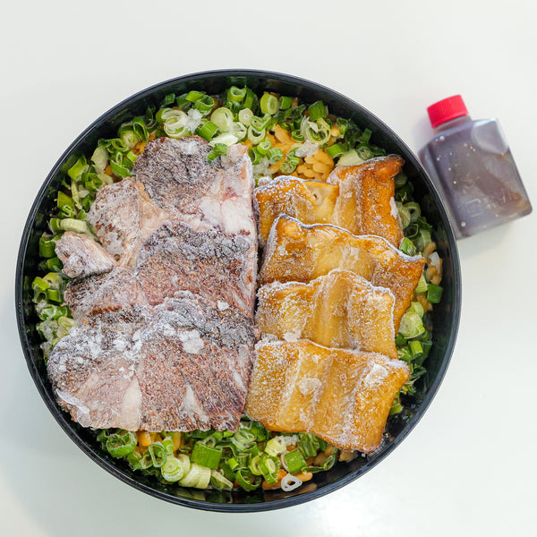 BRISKET STEAK and ANAGO DONABE RICE