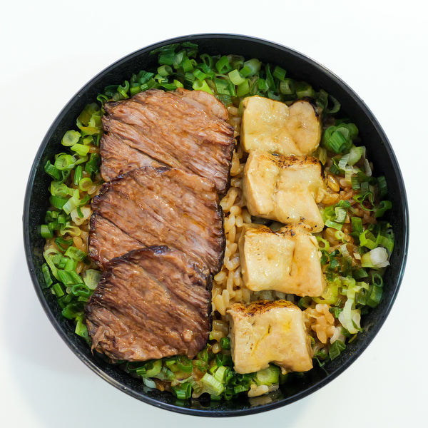 BRISKET STEAK and FOIE GRAS DONABE RICE