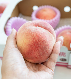 [Air Express] Yamanashi Goshō Pink Peaches ±1.5kg (5–7 pcs/box)