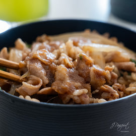 PORK SHOGAYAKI DONABE RICE
