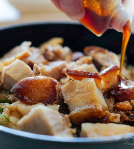 PORK CHASHU & FRIED GARLIC DONABE RICE