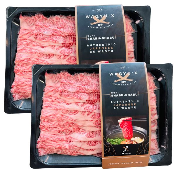 WAGYU-X | MIYAZAKI A5 しゃぶしゃぶ: SHABU-SHABU (200g x 2 pieces) - $32 each