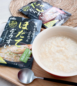 100% Japanese Koshihikari Rice Seafood Porridge Bundle (2 Salmon and 2 Scallops)　